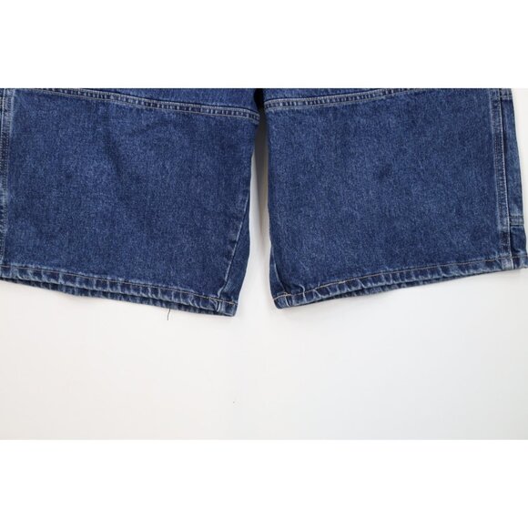 Deadstock Vtg 90s Marithe Francois Girbaud Mens 38 Spell Out Baggy Denim Shorts - Picture 4 of 16